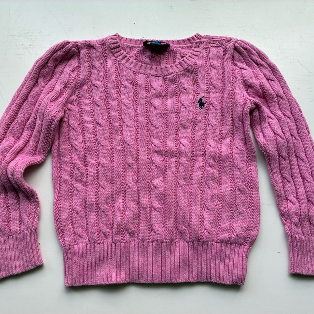 Polo Ralph Lauren Pink Cable Knit Sweater